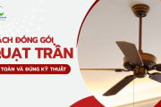 Cách đóng gói, tháo lắp quạt trần an toàn, đúng kỹ thuật khi chuyển nhà