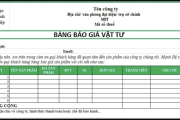 Form Báo Giá Dịch Vụ Logistics Đầy Đủ, Chi Tiết