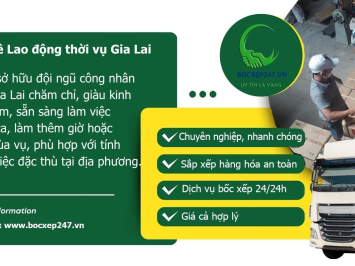 Bảng báo giá cho thuê Lao động thời vụ Gia Lai