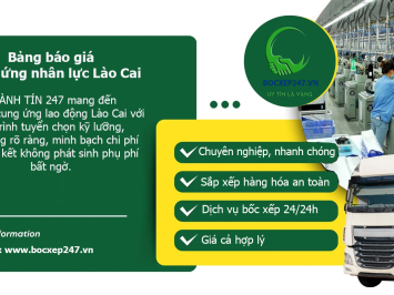 Bảng báo giá cung ứng nhân lực Lào Cai