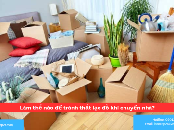 Làm thế nào để tránh thất lạc đồ khi chuyển nhà?