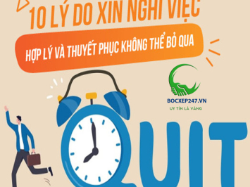 Tổng hợp 10 lý do xin nghỉ việc hợp lý nhất